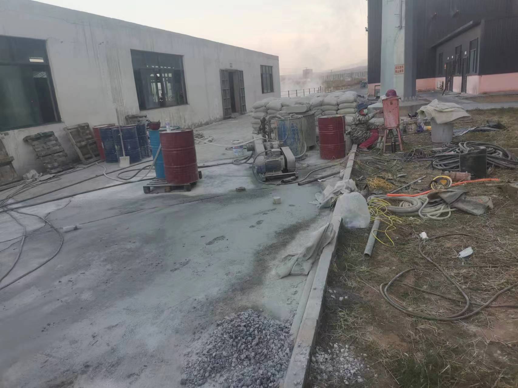 新青厂房地基沉降注浆